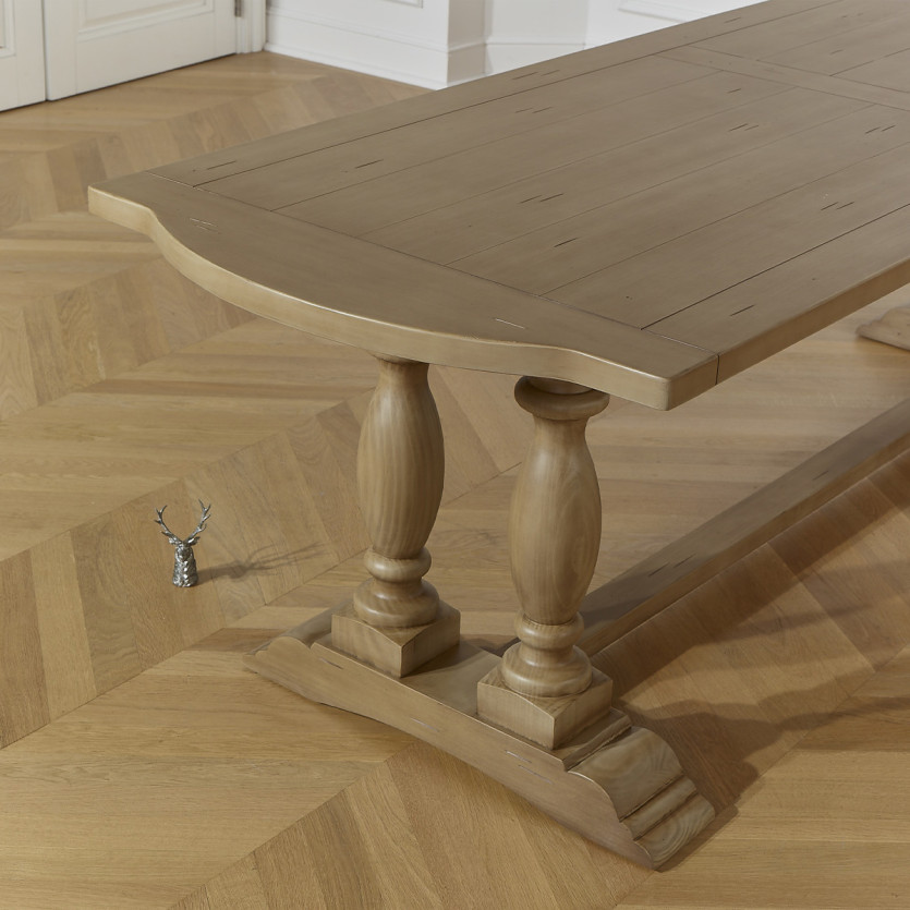 JOHNSON – Tavolo da pranzo stile contemporaneo in legno, 10 persone, legno certificato FSC®
