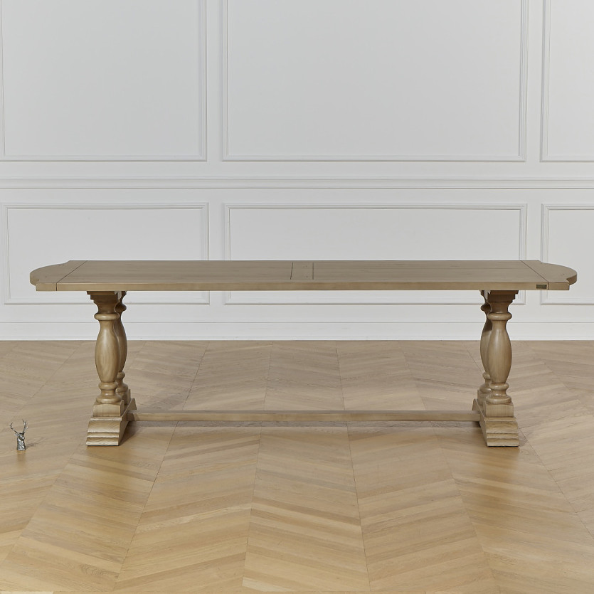 JOHNSON – Table à manger style contemporain en bois, 10 personnes, bois certifié FSC®