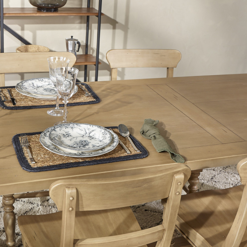 JOHNSON – Table à manger style contemporain en bois, 10 personnes, bois certifié FSC®