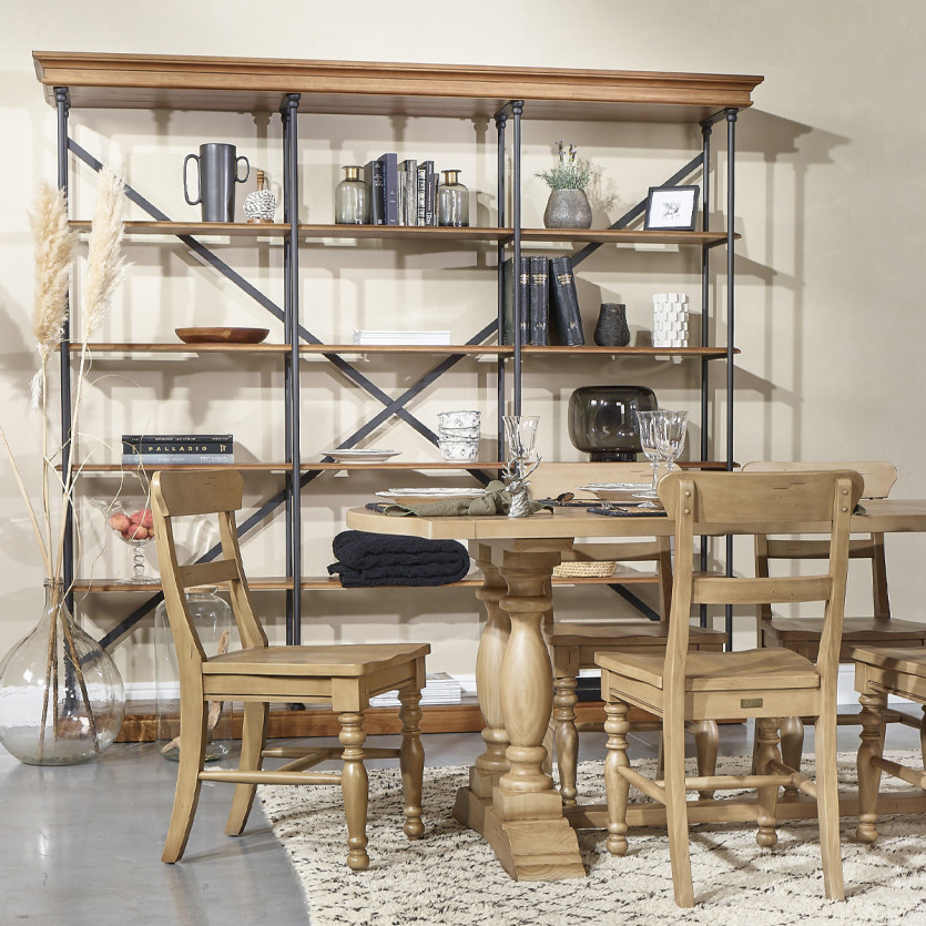 JOHNSON – Tavolo da pranzo stile contemporaneo in legno, 10 persone, legno certificato FSC®