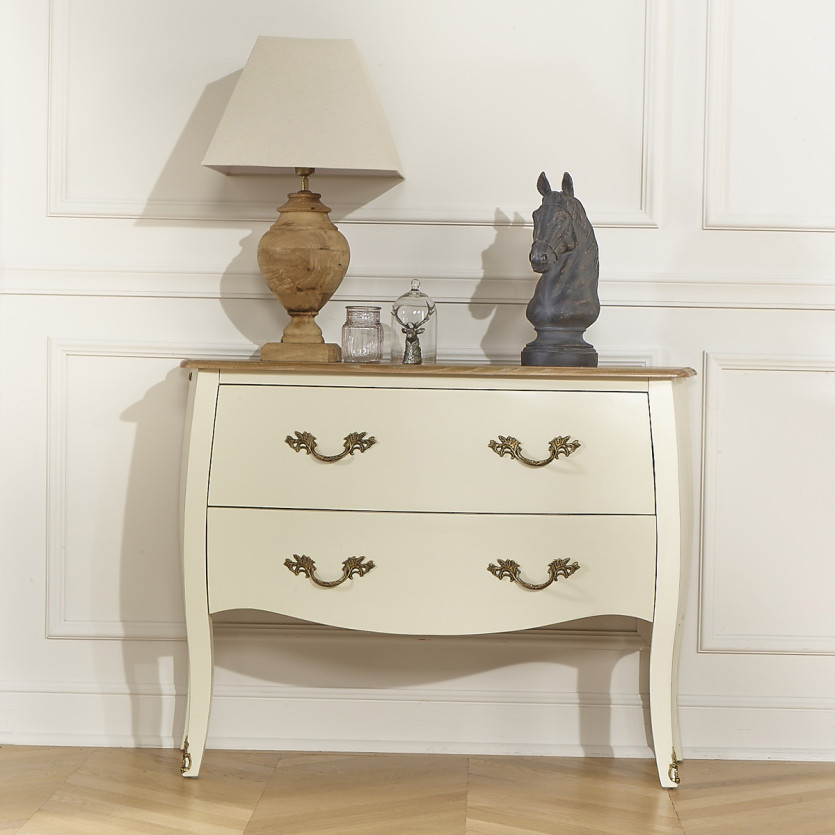 AQUITAINE - Dresser, oak top, 2 drawers