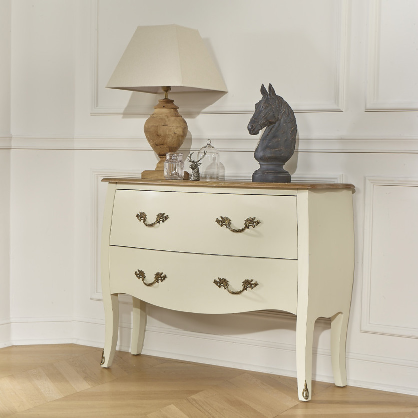 AQUITAINE - Dresser, oak top, 2 drawers