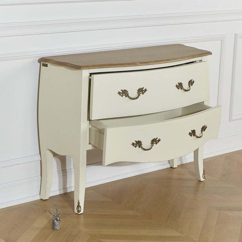 AQUITAINE - Dresser, oak top, 2 drawers