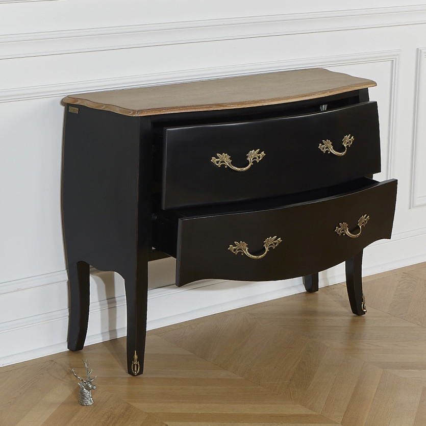 AQUITAINE - Dresser, oak top, 2 drawers