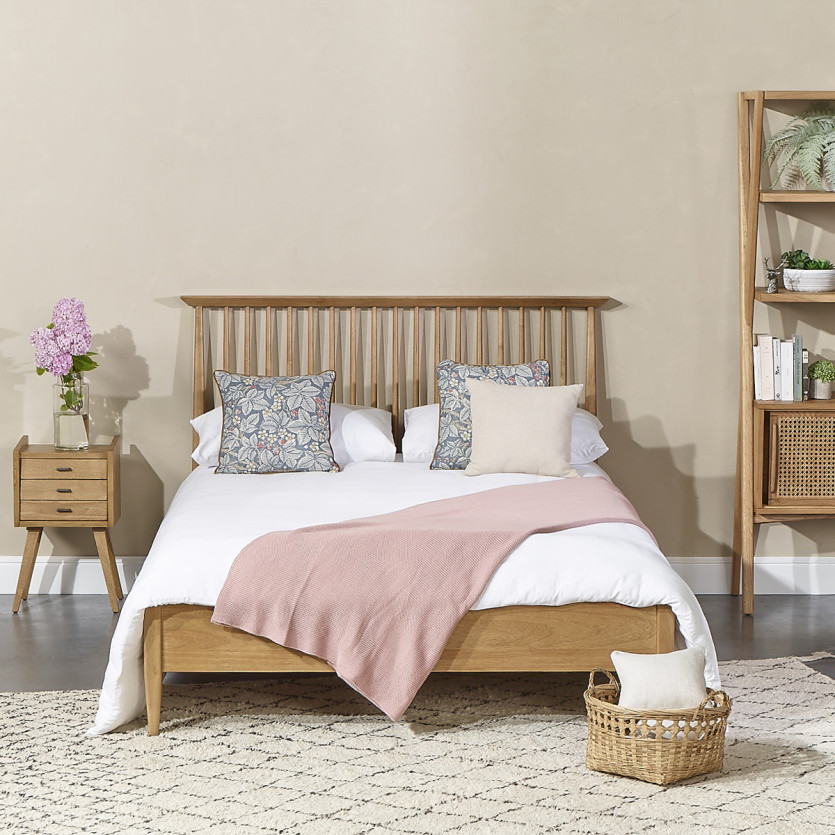 EDWARD - Letto matrimoniale vintage con sbarre 160 x 200