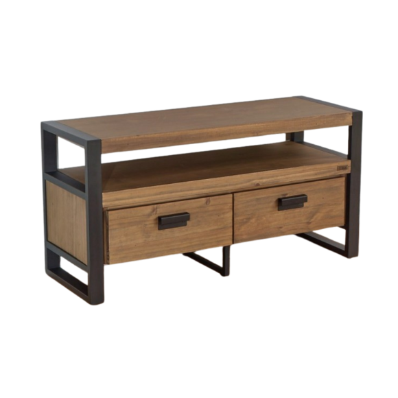 JACK - Meuble TV industriel, 110 cm