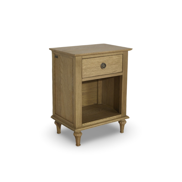OLIVIA - Shabby Chic Bedside Table in Oak