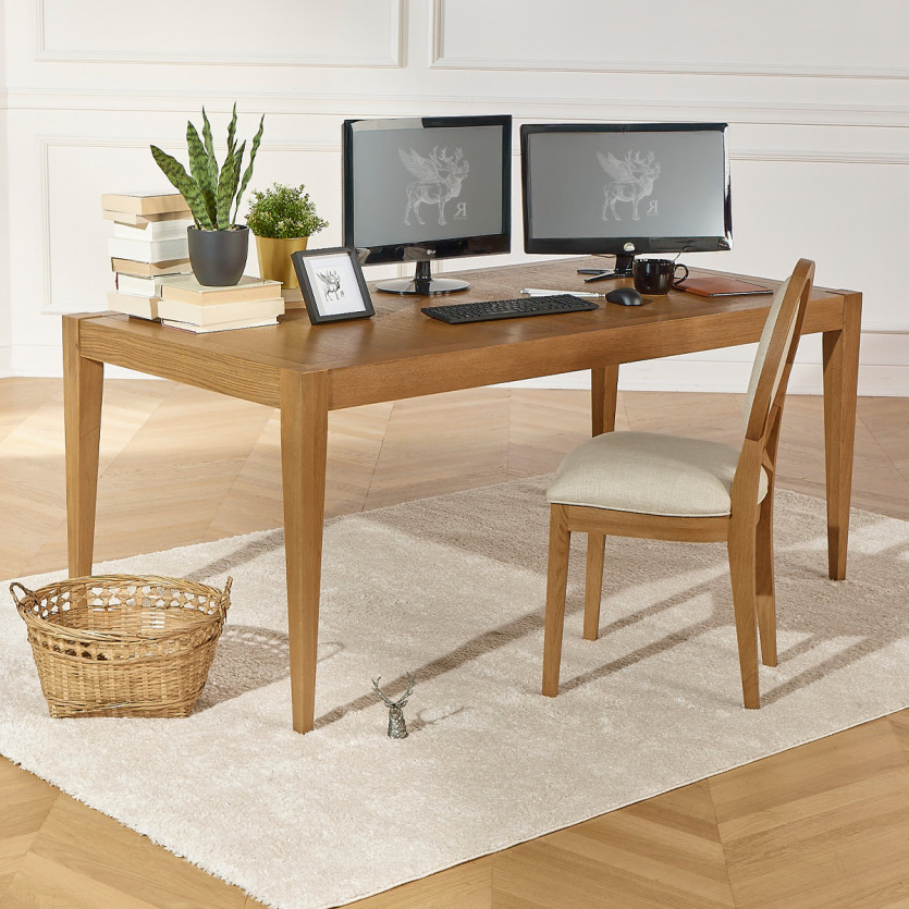 Fester Esstisch MONTANA M - Moderner Stil in Eiche, 8 Gäste, 180 x 90 cm