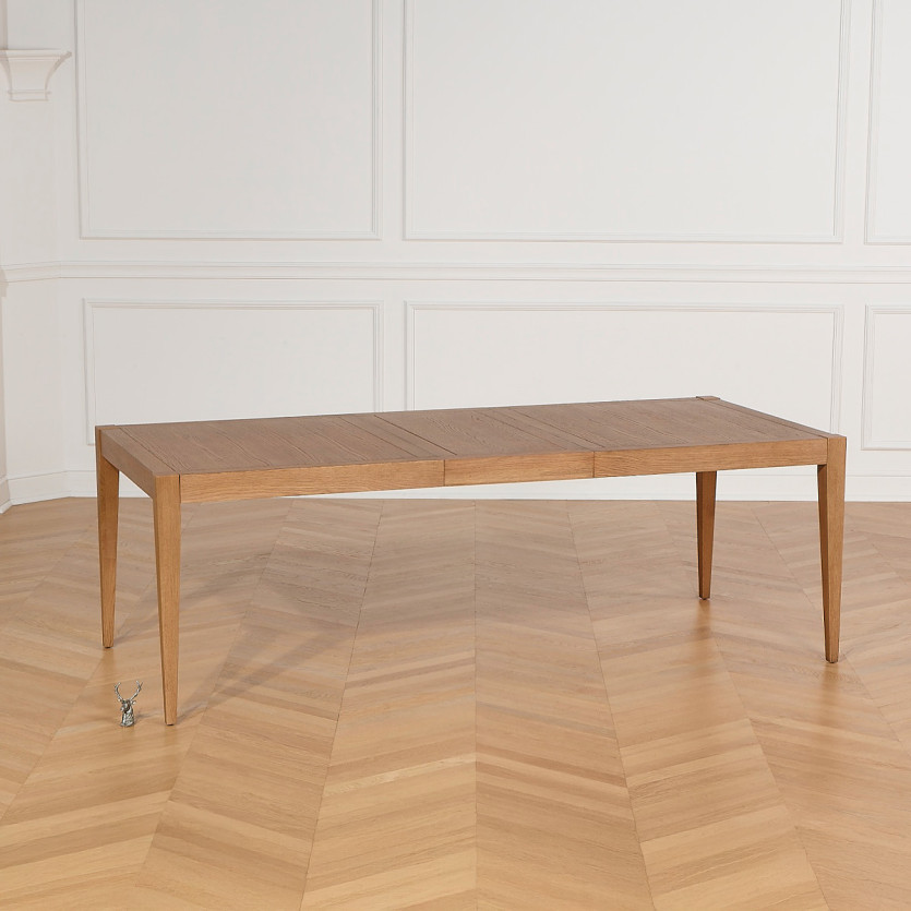 MONTANA 2R extendable dining table - Modern oak style, 12 seats, 280 x 90 cm