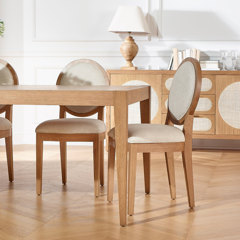 Uitschuifbare eetkamertafel MONTANA 2R280 - Moderne stijl in eikenhout, 12 personen, 180-280 x 100 cm