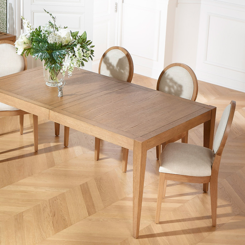 Ausziehbarer Esstisch MONTANA 2R - Moderner Stil in Eiche, 12 Gedecke, 280 x 90 cm