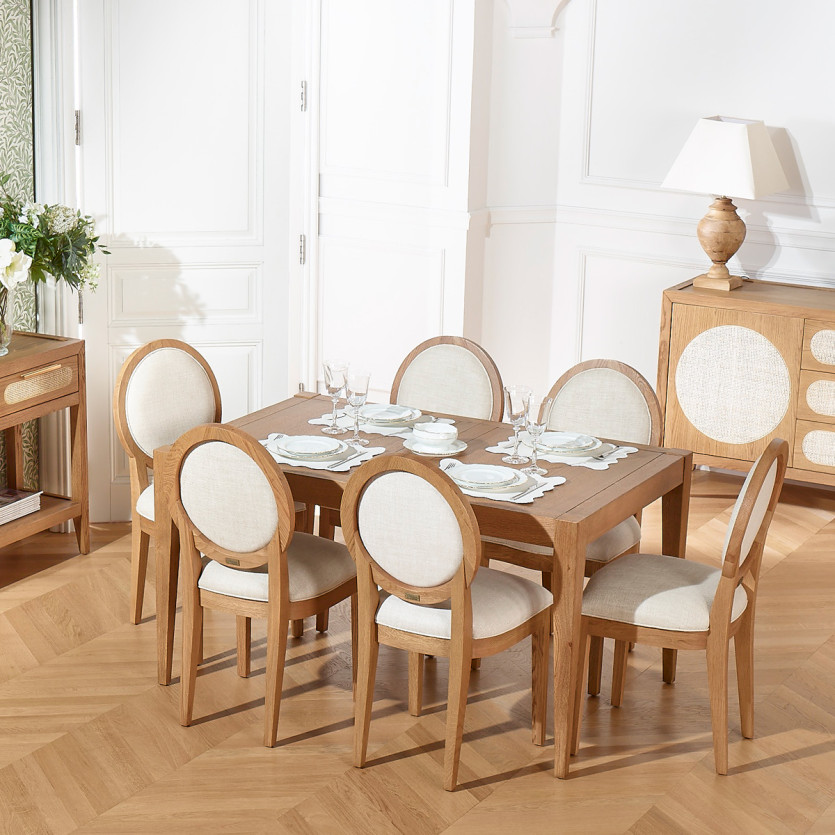 Ausziehbarer Esstisch MONTANA 2R - Moderner Stil in Eiche, 10 Personen, 140-220 x 90 cm