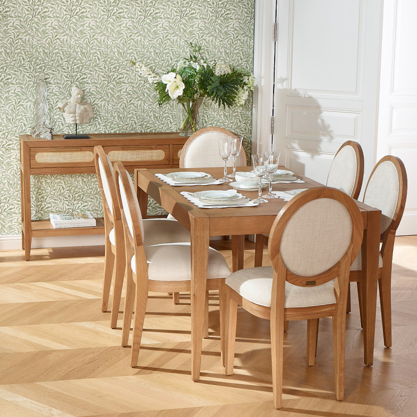 Ausziehbarer Esstisch MONTANA 2R - Moderner Stil in Eiche, 10 Personen, 140-220 x 90 cm