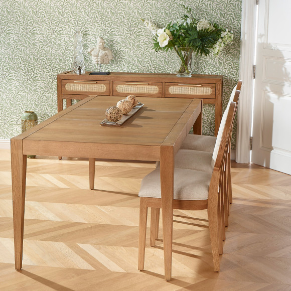 Mesa de jantar extensível MONTANA 2R220 - Estilo moderno em carvalho, 10 lugares, 140-220 x 90 cm