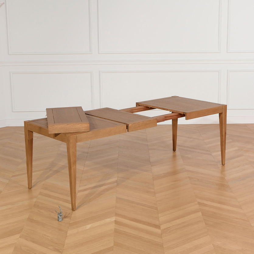 Mesa de comedor extensible MONTANA 2R - Estilo moderno en roble, 10 comensales, 140-220 x 90 cm