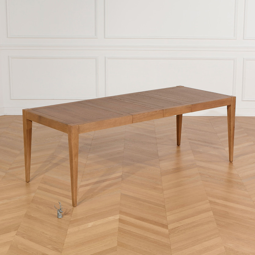 MONTANA 2R extendable dining table - Modern style in oak, 10 guests, 140-220 x 90 cm