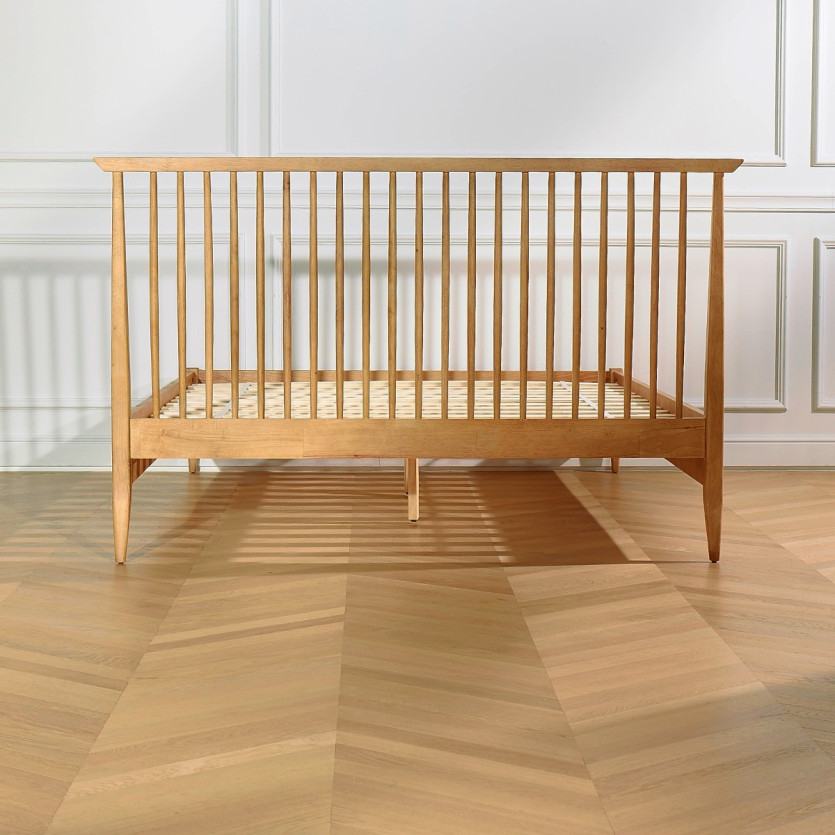 EDWARD tweepersoonsbed - Vintage stijl met spijlen 150 x 200, Engelse maat