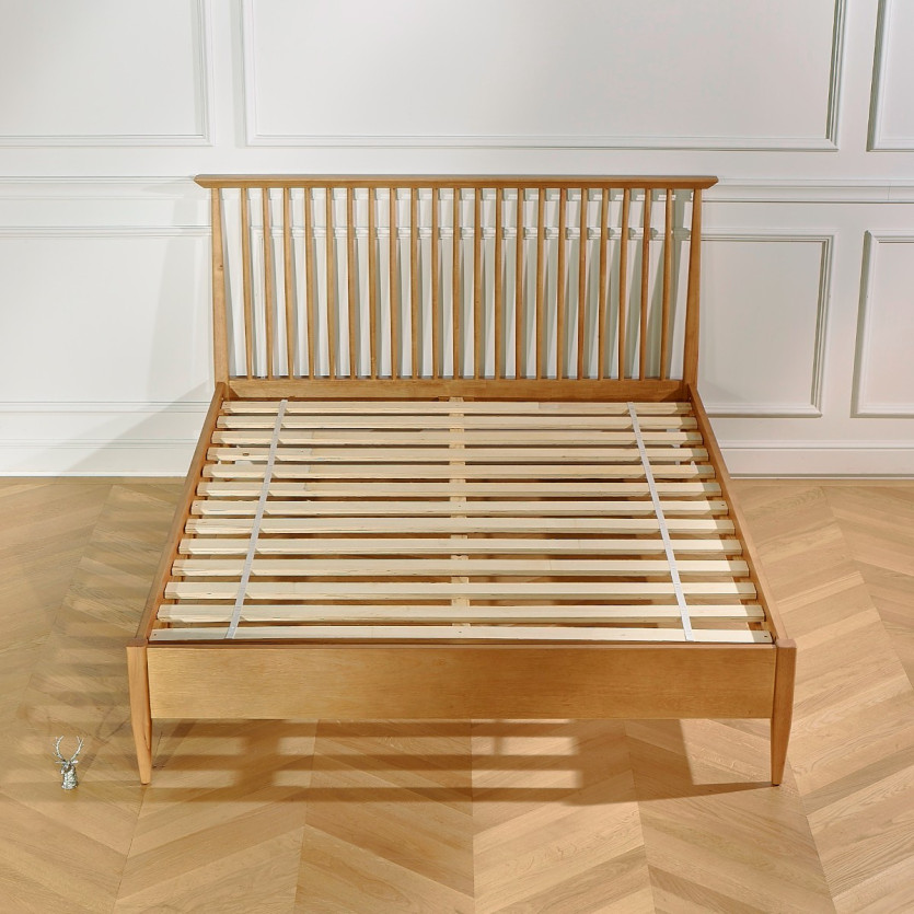 EDWARD tweepersoonsbed - Vintage stijl met spijlen 150 x 200, Engelse maat