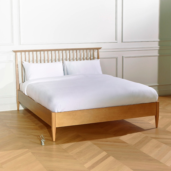 EDWARD tweepersoonsbed - Vintage stijl met spijlen 135 x 190, Engelse maat