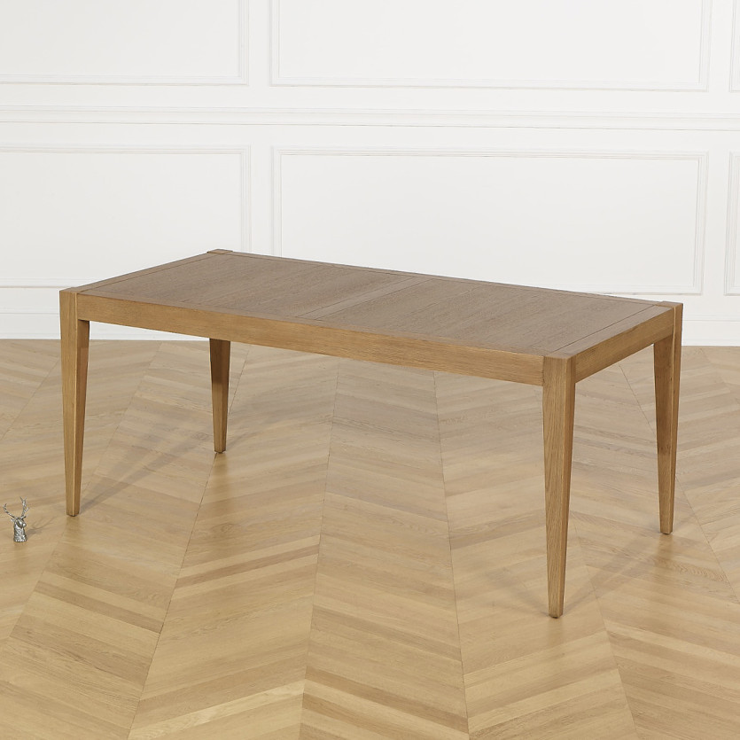 Mesa de comedor fija MONTANA M - Estilo moderno en roble, 8 comensales, 180 x 90 cm
