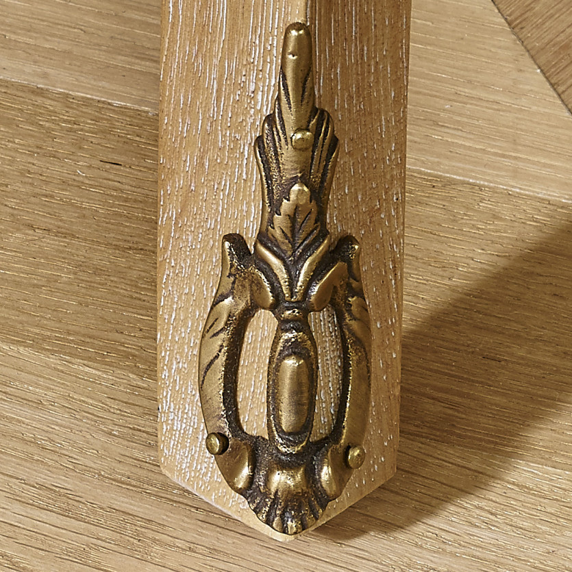 CONSTANCE PAUL Tischsessel - Voltaire-Stil in Samt und Massivholz