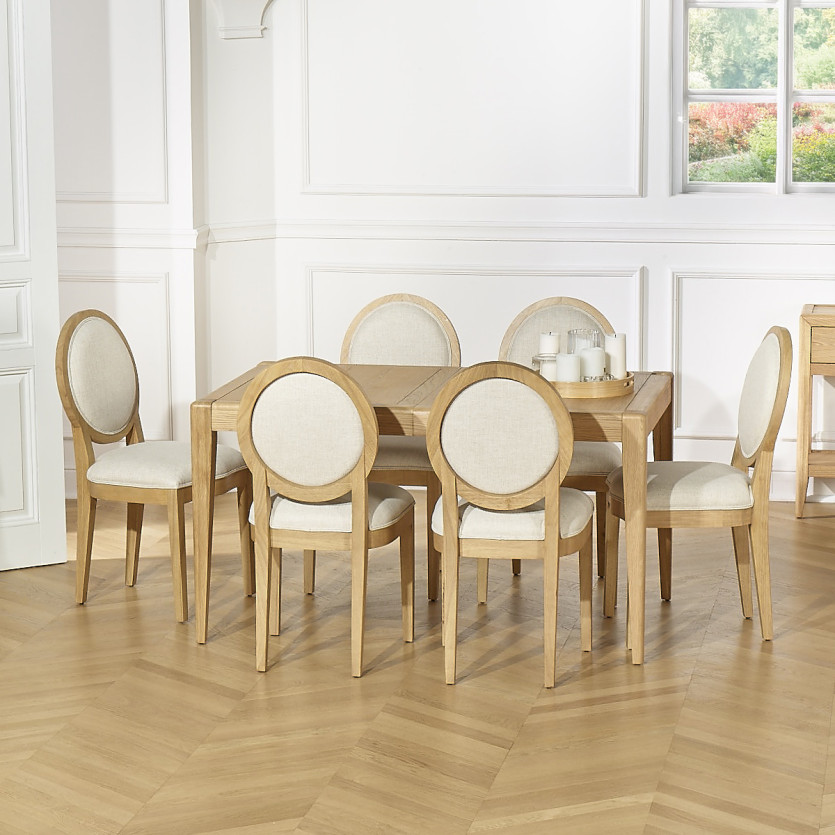 Tavolo da pranzo estensibile TENNESSE 2R220 - Stile moderno in rovere, 10 persone, 140-220 x 90 cm