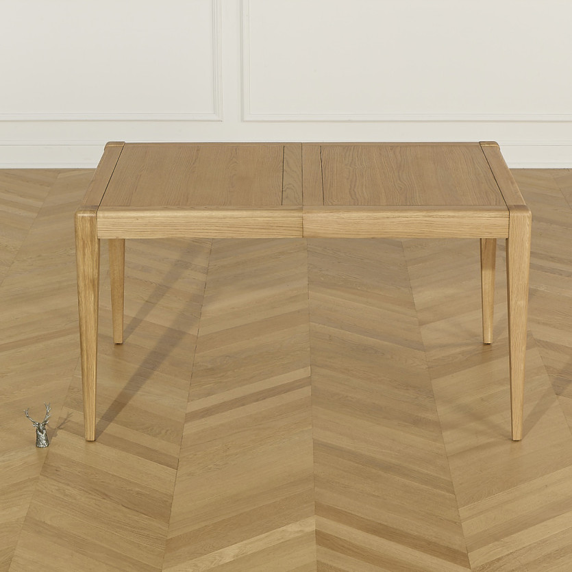Table à manger extensible TENNESSEE 2R220 - Style moderne en chêne, 10 convives, 140-220 x 90 cm