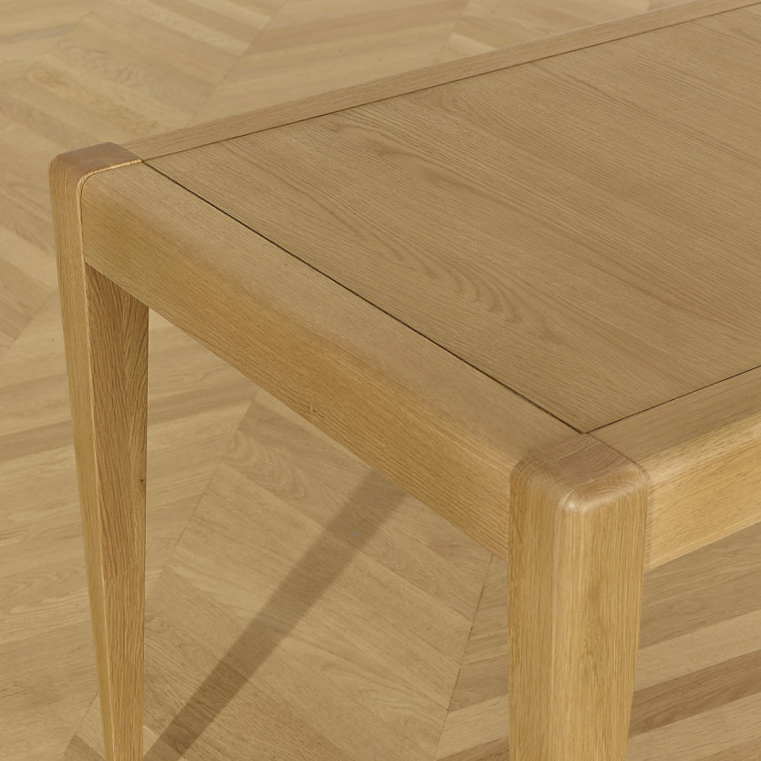 Mesa de jantar fixa TENNESSEE S150 - Estilo moderno em carvalho, 6 lugares, 150 x 78 cm