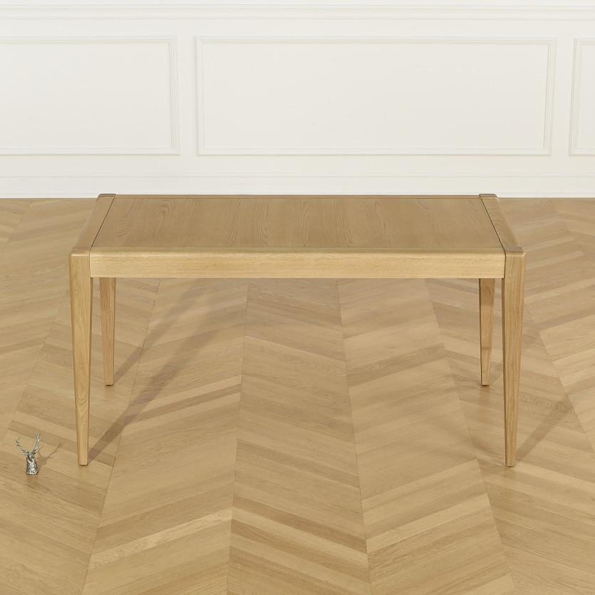 Mesa de jantar fixa TENNESSEE S150 - Estilo moderno em carvalho, 6 lugares, 150 x 78 cm