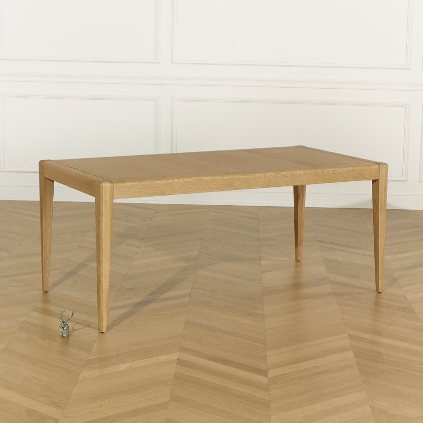 Table à manger fixe TENNESSEE M180 - Style moderne en chêne, 8 convives, 180 x 90 cm