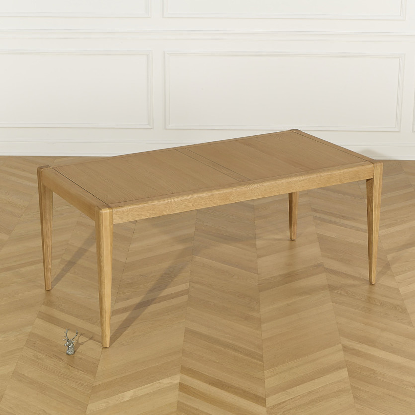 Table à manger fixe TENNESSEE M180 - Style moderne en chêne, 8 convives, 180 x 90 cm
