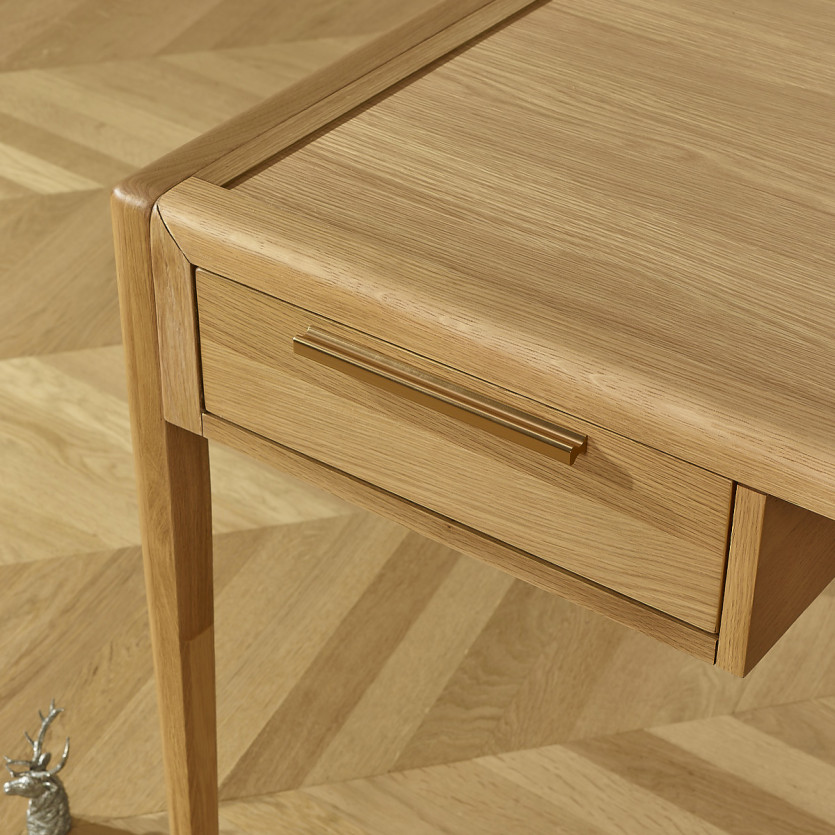 TENNESSEE Desk - Contemporary style in light oak, 2 drawers