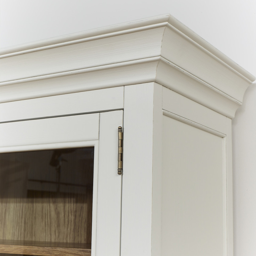 EDEN Sideboard - Shabby chic style, oak top, 3 drawers, 6 doors