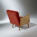 Fauteuil vintage canné brique, CUBA