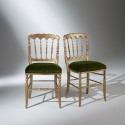 Chaises Napoléon III, patine or