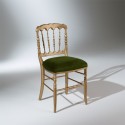 Chaises Napoléon III, patine or