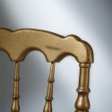 Chaises Napoléon III, patine or