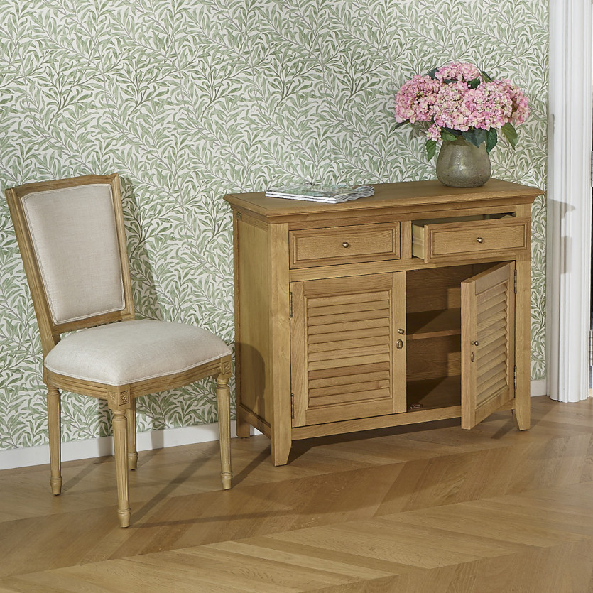 Buffet CHARLES - Shabby-Chic-Stil aus Eiche, 2 Schubladen, 2 Türen