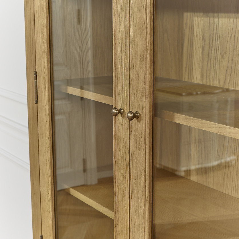 Credenza CHARLES - Stile shabby chic in rovere, 3 cassetti, 6 ante