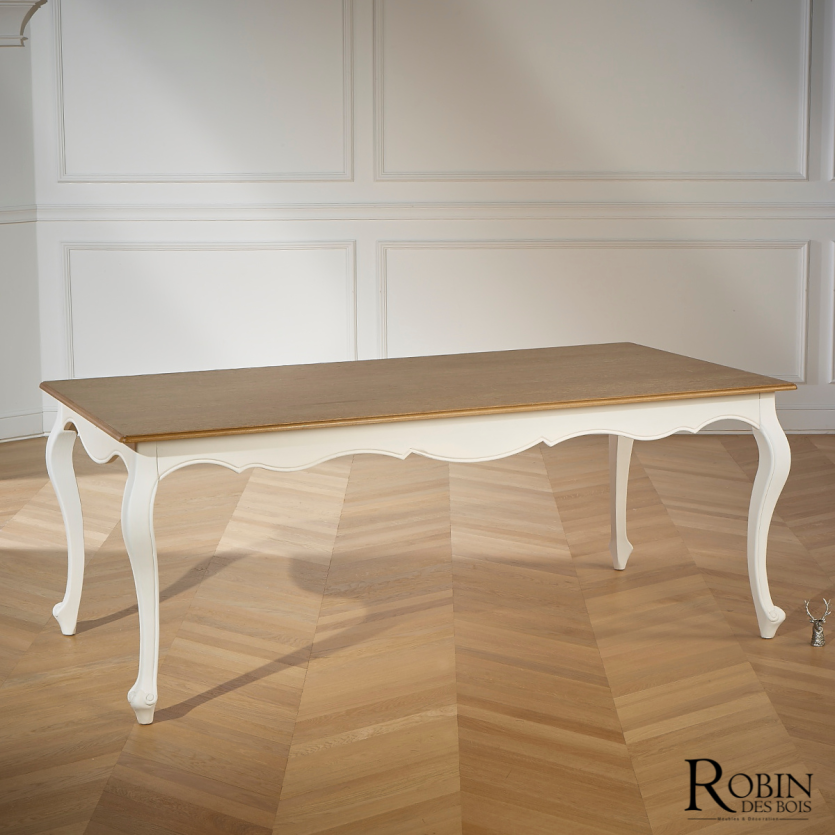 copy of LOURDES - Mesa de comedor de roble, 10 cubiertos
