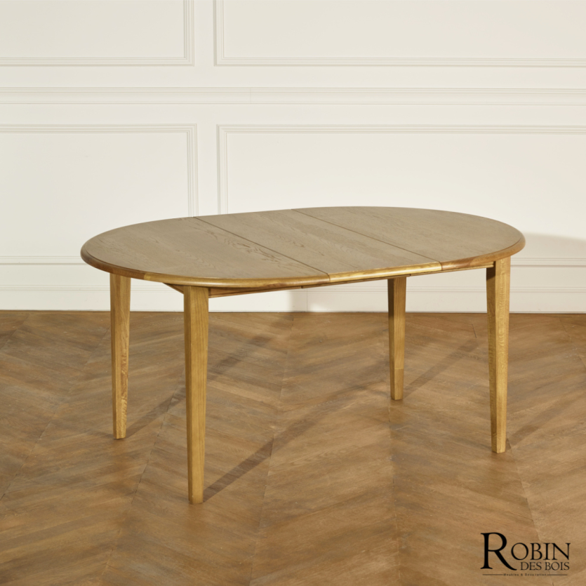 GREENVILLE - Table de salle à manger en chêne avec extension