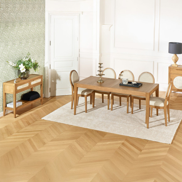 Fester Esstisch MONTANA M - Moderner Stil in Eiche, 8 Gäste, 180 x 90 cm