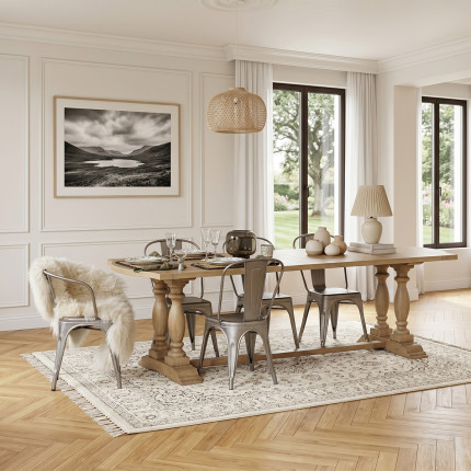 Table à manger JOHNSON – Style contemporain en bois, 8 couverts, bois certifié FSC®
