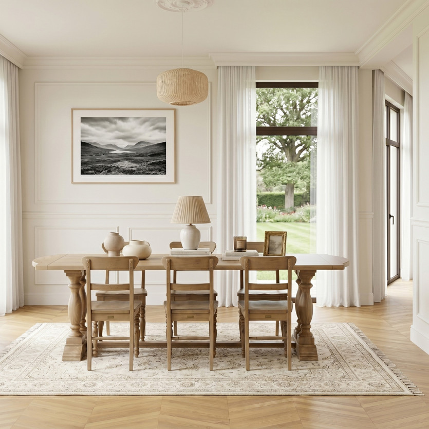 Eettafel JOHNSON – Eigentijdse stijl in hout, 8 zitplaatsen, FSC®-gecertificeerd hout