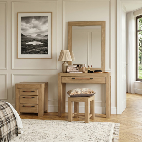 Espelho grande MEGÈVE – Estilo contemporâneo em pinho, madeira certificada FSC®