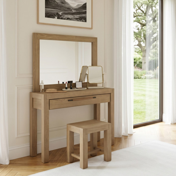 MEGÈVE – Grand miroir en bois massif style contemporain, bois certifié FSC®