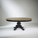 table ronde salle a manger noire robin des bois 