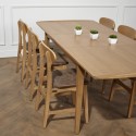 table à manger scandinave extensible en chêne