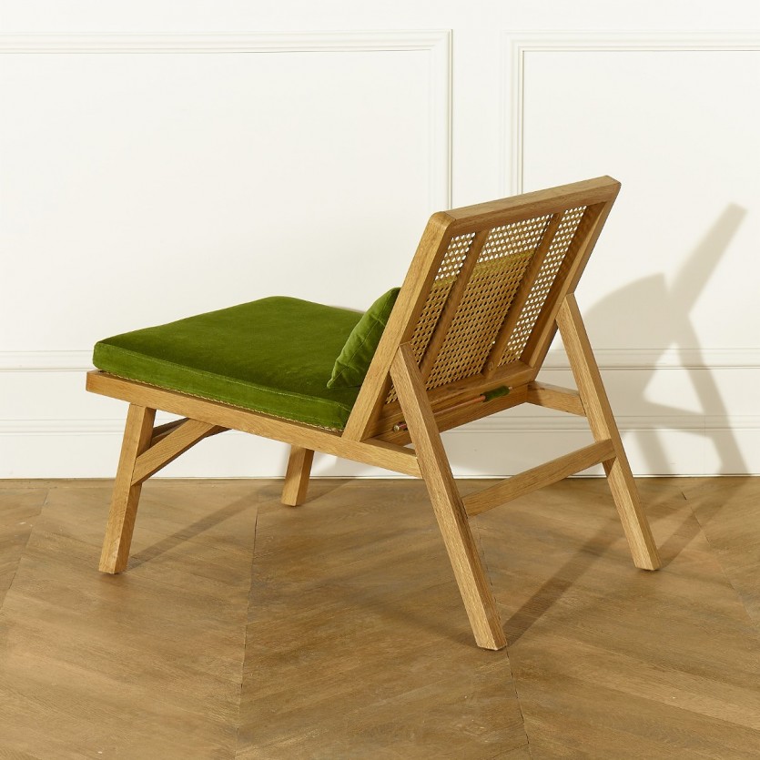 Fauteuil scandinave en cannage