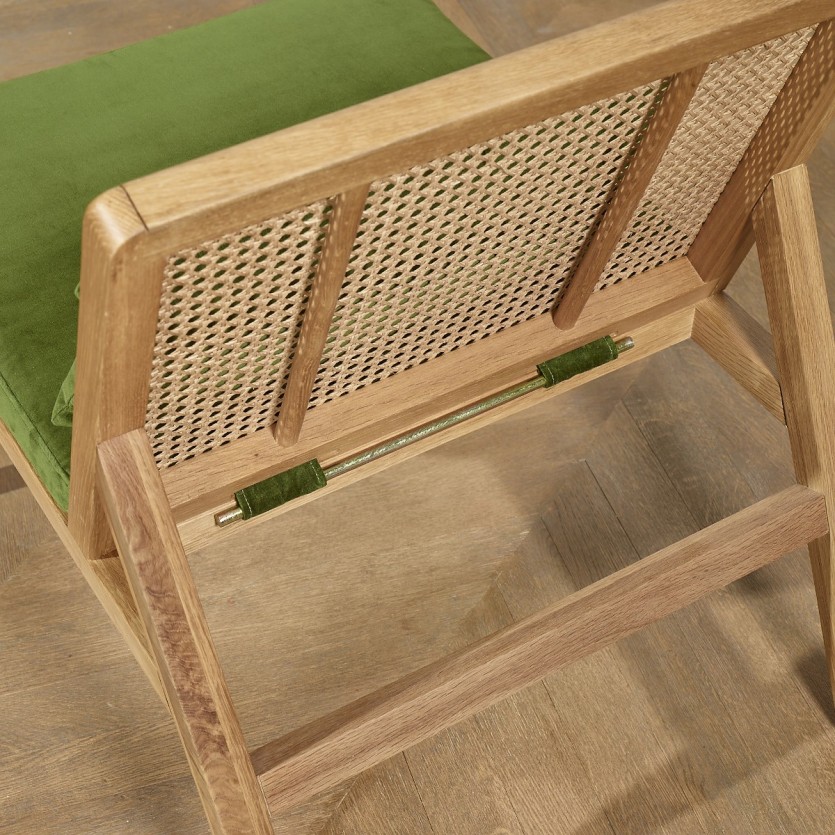 Fauteuil scandinave en cannage